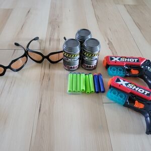 X shot and nerf toys